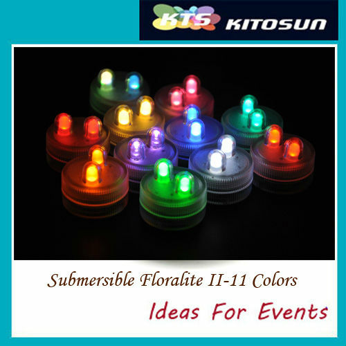(12 Stuks/partij) 11 Kleuren Party Middelpunt Decoratieve Mini Led Waterdichte Outdoor Party Lichten