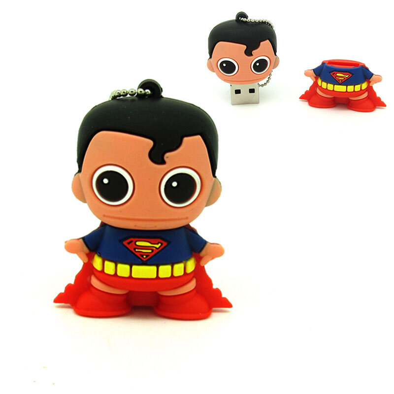 Superhéroes pendrive usb flash drive 64gb 32gb 16gb 8gb 4gb batman superman/maravilla mujer memoria Capitán América cle usb
