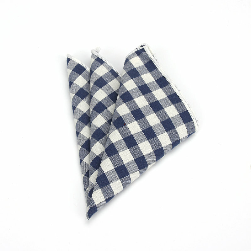 Новые мужские тканые носовые платки из 100% хлопка, клетчатые карманные квадратные мужские носовые платки для свадебной вечеринки, винтажные модные полотенца