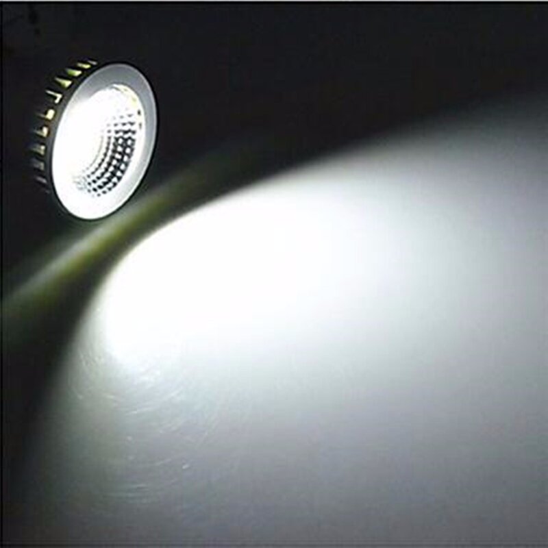10 sztuk/partia GU10 COB żarówka Led Spotlight lampa ściemniania 6W/9W/12W AC85-265V ciepły/zimny biały Downlight