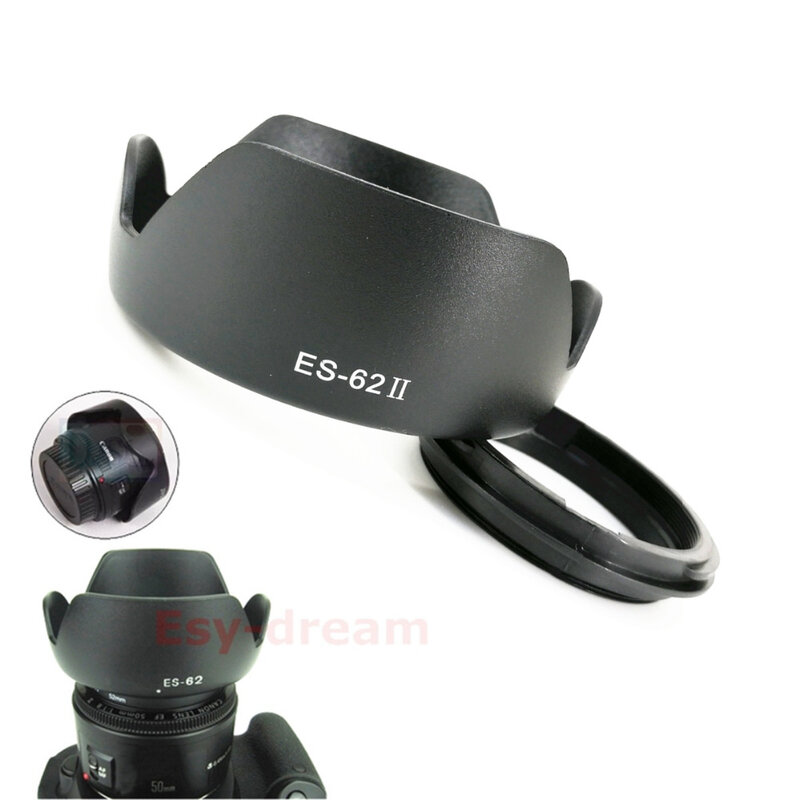 Cánh Hoa Lens Hood Thay Thế ES-62 ES62 II Cho Ống Kính Canon EF 50M F/1.8 II / EF-S 50mm F1.8 Là USM / EF 50M F1.8