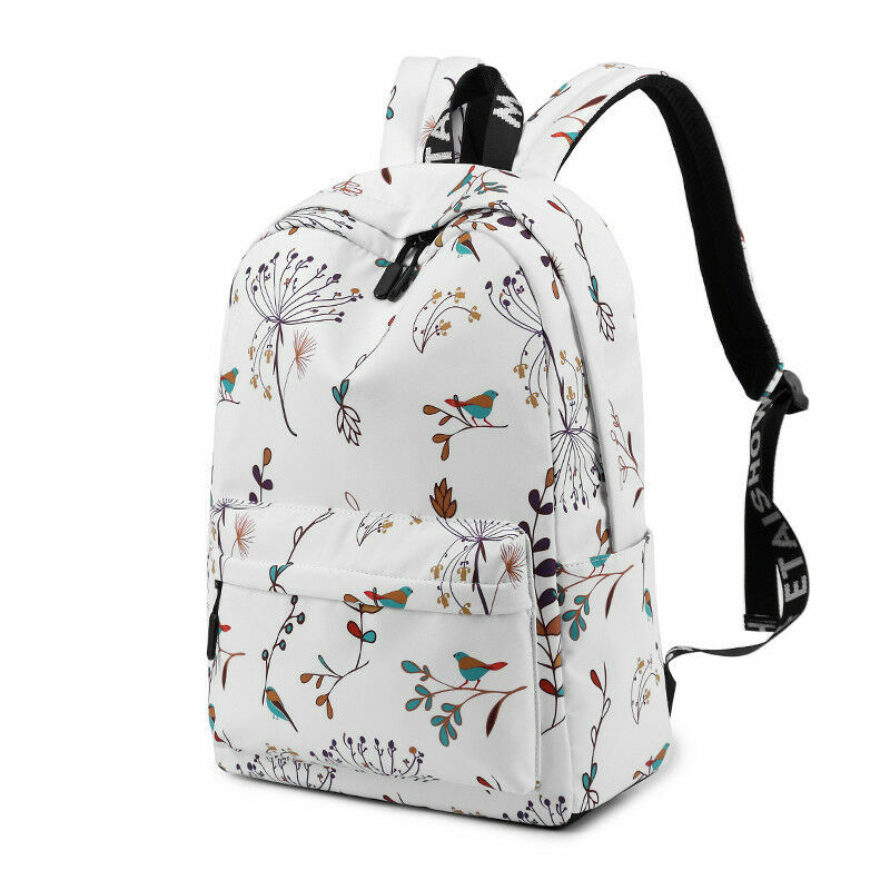 Tourya-mochila impermeable con flores para mujer, morral escolar para adolescentes y niñas, mochila para ordenador portátil, bolsa de viaje