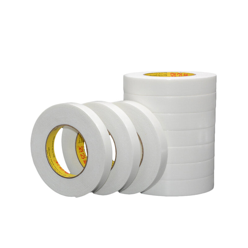 3M-5M White Super Strong Double-Sided Adhesive Tape Foam Self-Adhesive Pad 10MM-100MM Shockproof Office Foam Hot Melt Foam Tape