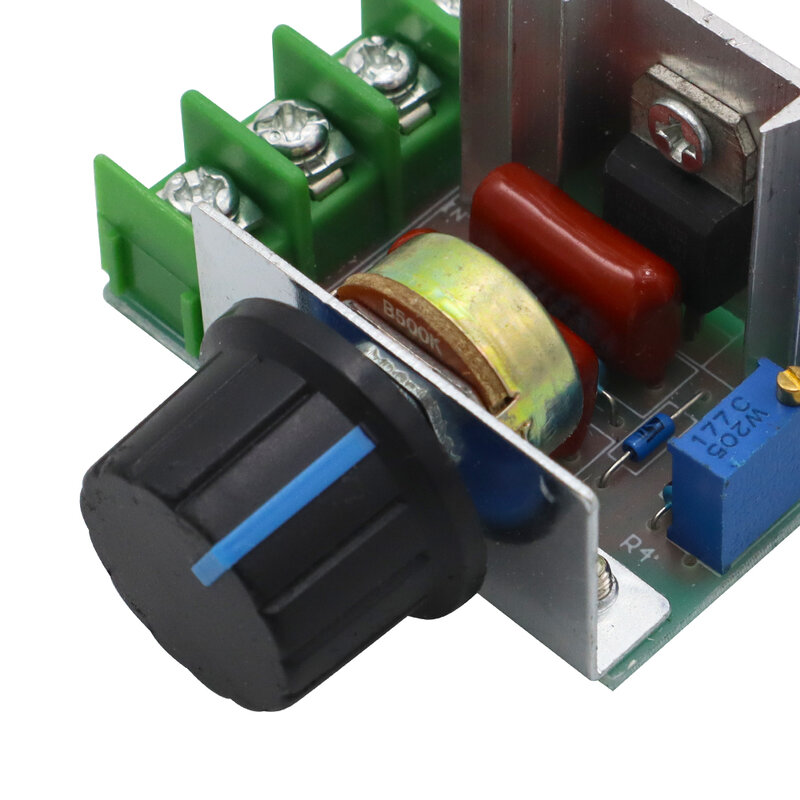 Тиристорный электронный диммер 2000 Вт, 220 В, кремниевый светодиодный выпрямитель, регулятор напряжения, регулятор скорости, термостат