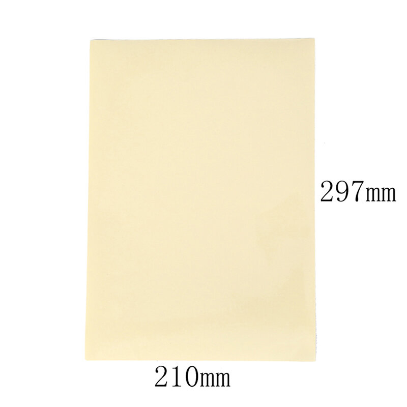 10 fogli A4 adesivo per etichette in pellicola vinilica autoadesiva trasparente per stampante Laser 21*29.7cm