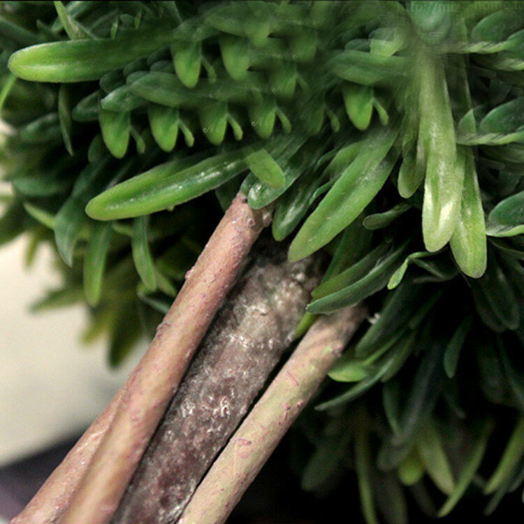 Oferty specjalne! 15 juanów zielony roślina doniczkowa symulacja kreatywny bestsellery duże ozdoby choinkowe producenci Ruth pojedyncza kula