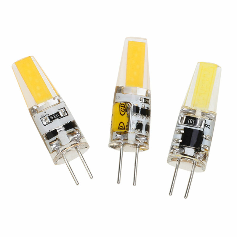 Mini g4 lâmpada de led, g4, 6w, cob, 12v ac/dc, 220v, substitui 40w, lâmpada de halogênio, luzes, iluminação quente/branca