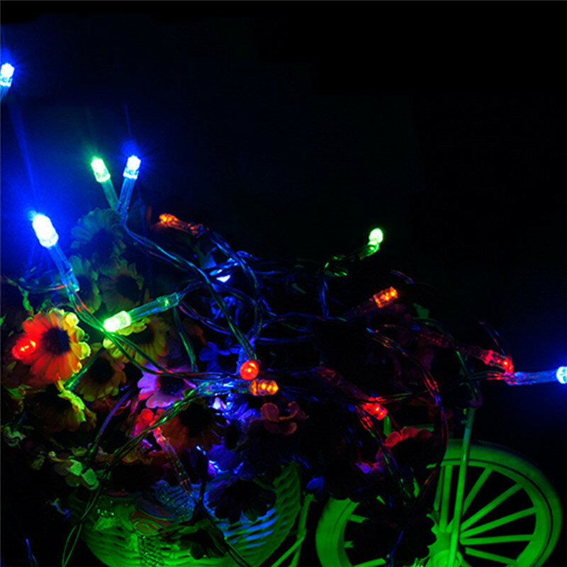 Guirnalda de luces LED impermeables para Navidad, luces de hadas para decoración de fiestas, bodas, 20M, 10M, 5M, 2M, 3 pilas AA