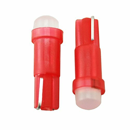 10pc T5 led Bulb COB SMD W1.2W Lamp Car Interior Dashboard Gauge Instrument DC 12V 6000K White Green Red Blue Yellow 3000K
