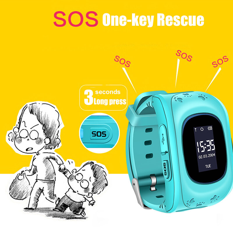 2020 BANGWEI GPS Tracker Kids Smart Watch for Children Safety SOS Call Location Finder with SIM card Slot for iOS and Android