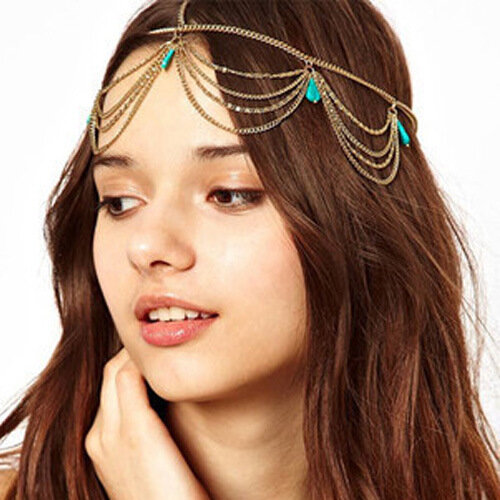 1pcs Vintage Faux Crystal Pearl Tiara Drop Bridal Headband Wedding Hair Accessories