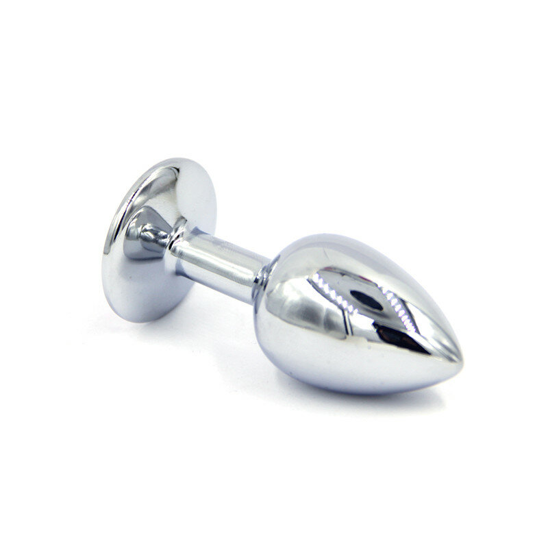 1 sztuk niewielki element metalowy kryształ korek analny Booty koraliki ze stali nierdzewnej klejnotami Anal Butt seks zabawki korki produkty dla mężczyzn pary