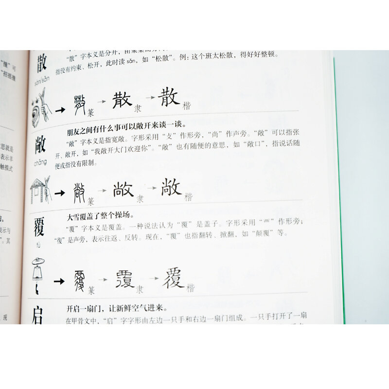 Книга с китайскими иероглифами «Книга-словарь» для начинающих и детей «easy master» 900 «История китайского ханзи» от китайского оригинала