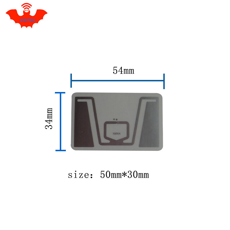 Etiqueta RFID UHF con incrustaciones de Impinj Monza R6, chip MR6 de 860-960MHZ, 900, 915, 868mhz, Higgs3, EPCC1G2, 6C