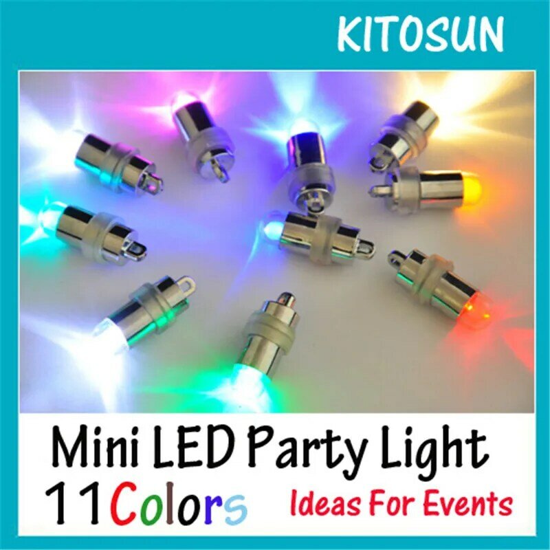 Miniluces LED para fiesta, lámpara pequeña de globo Floral para boda, jarrones de cristal, 10 piezas