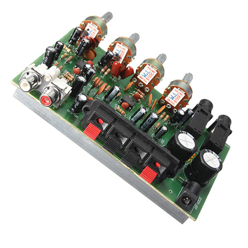 New Electronic Circuit Board 12V 60W Hi Fi Stereo Digital Audio Power Amplifier Volume Tone Control Board Kit 9cm x 13cm