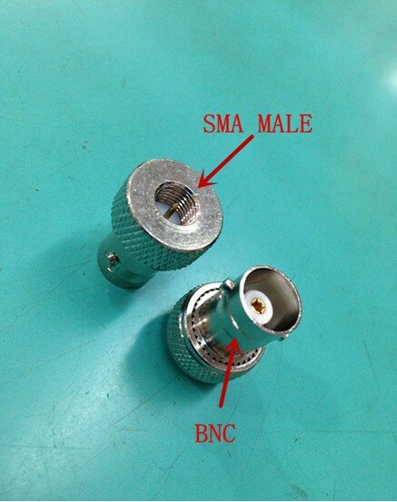 Adaptador de conector hembra SMA macho a BNC para walkie talkie, 2 unidades