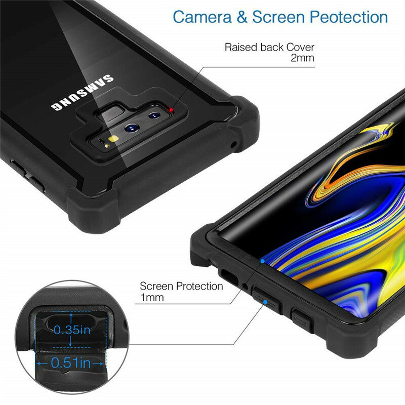 Urban Doom Pantser Bescherming Pc Tpu Case Voor Samsung Galaxy S24 Ultra S23 S22 S10 Plus Note 20 10 9 8 Heavy Duty Schokbestendige Hoes