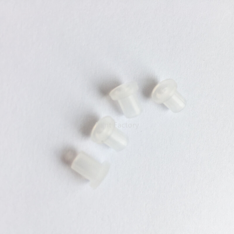 4 buah CISS colokan berongga putih transparan steker karet tinta konektor kosong untuk kartrid