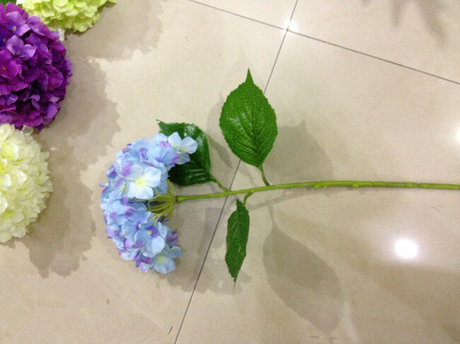 Factory outlets] Special supply simulation flower artificial flower silk flower corsage Europe Spring Single Hydrangea