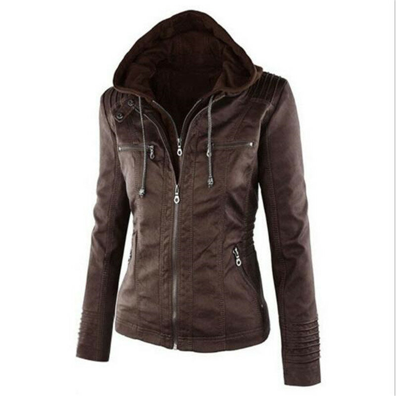 Женская куртка из искусственной кожи, женские мотоциклетные куртки, верхняя одежда, женская одежда, искусственная, осень, зима, 2023