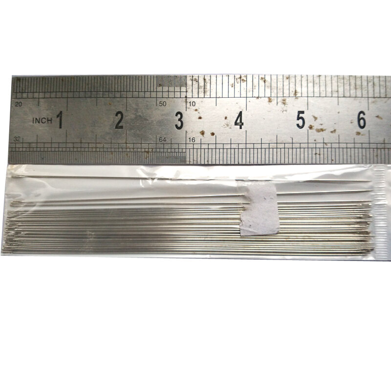 30個0.8x150mmステンレス鋼製のDIYジュエリー用の長いビーズ針、バッグで販売