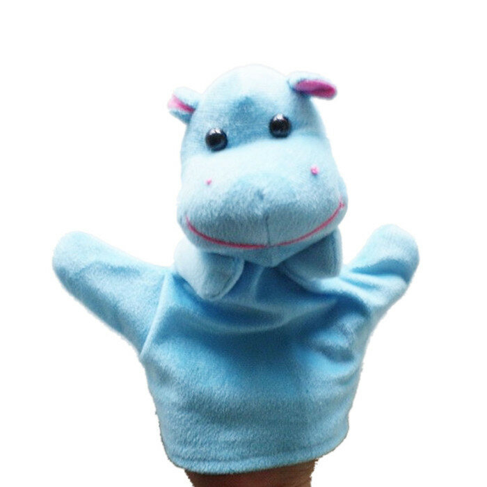 Marionetas de dedo animales de algodón juguetes de marioneta de mano guante de mano dedo Animal de peluche juguetes para niños regalos educativos k410