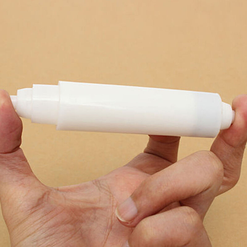 Witte Plastic Vervanging Toiletrolhouder Roller Insert Spindel Lente Nuttig
