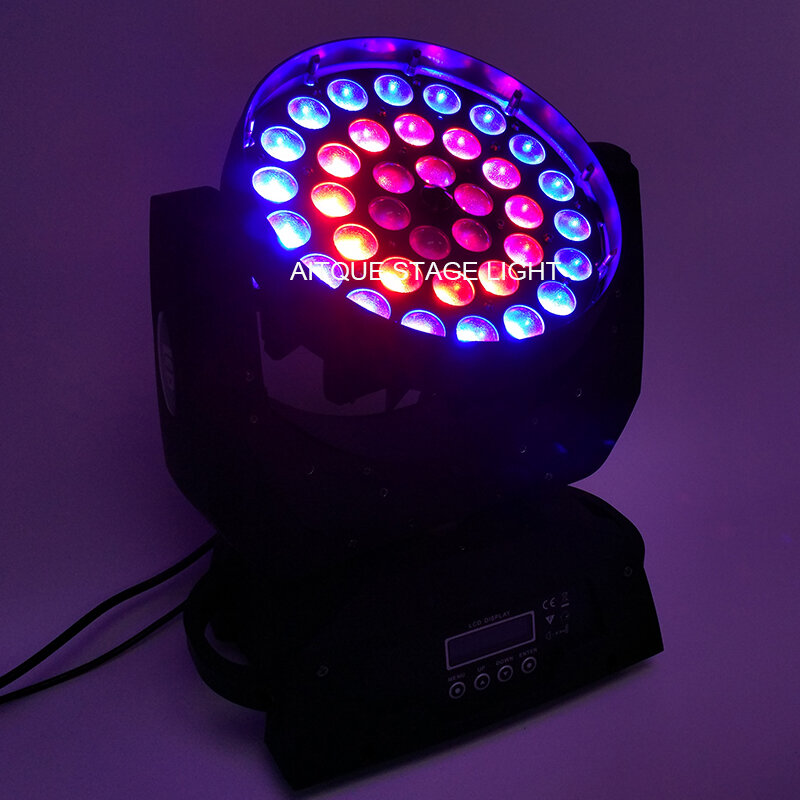 10lot Light show led 36x15w 5-in-1 rgbwa wash with zoom moving head rgbwa 36x15 zoom led moving head wash light