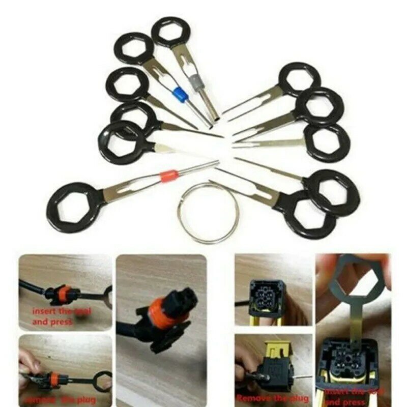 18Pcs Terminal Removal Tool Car Plug Circuit Wire Extractor Pin Wiring Connector