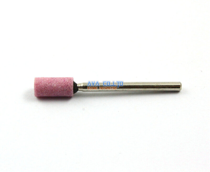 20 штук 6x12 мм установленная точка розовый оксид алюминия абразивный шлифовальный камень Бит 3 мм хвостовик