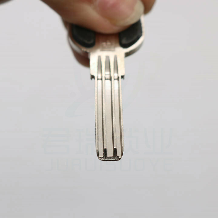 10pcs x Dimple key embryo Three Slot Key Blade Replacement Length 39mm JF056