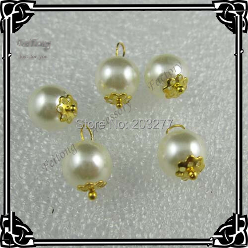 Accessoires de mode de perles en plastique | 80 pièces/lot, 1.2CM de diamètre, livraison gratuite, perles de perles en plastique