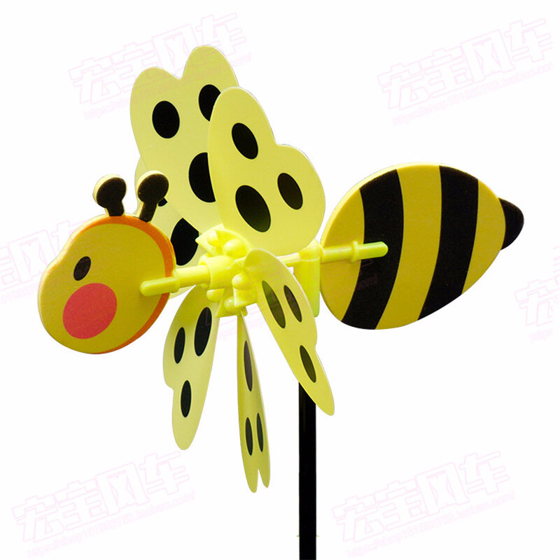 2 teile/satz Bunte 3D Schöne Handmade Wind Spinner Windmühle Spielzeug Für Baby Insekt Dekoration Garten Hof Im Freien Klassische Spielzeug Kinder