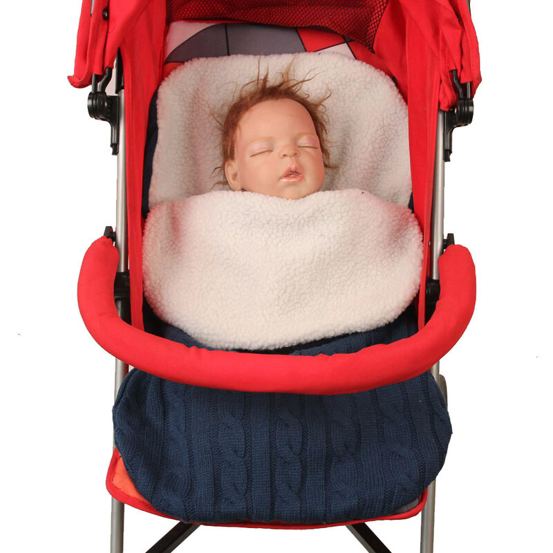 Musim Dingin Hangat Bayi Kantong Tidur Bayi Kereta Dorong Tidur Nyenyak Bayi Menerima Selimut Bayi Amplop Tidur Nyenyak Flanel Bunting