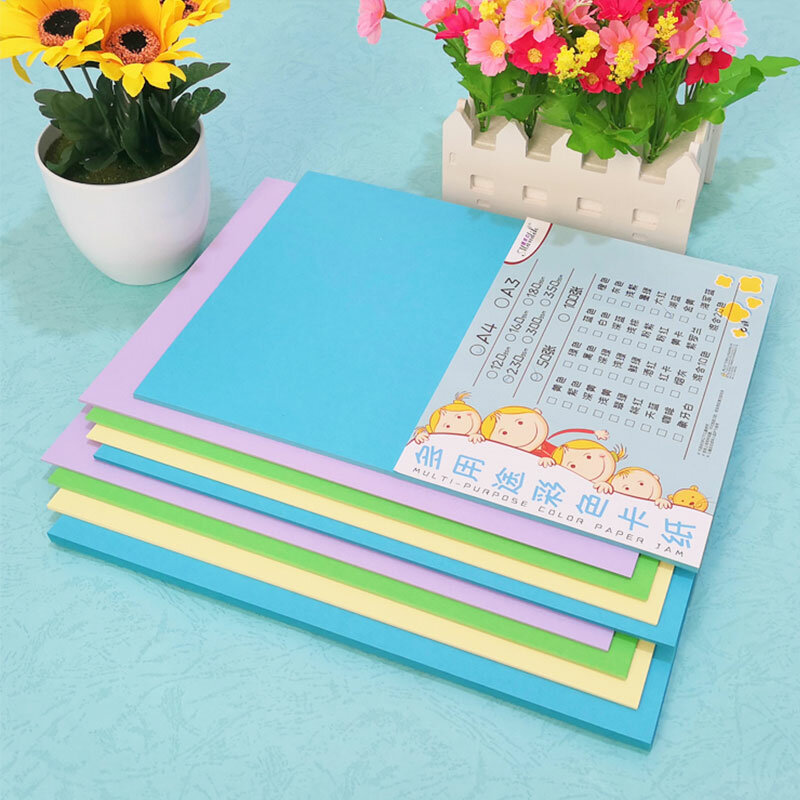180 г офисная стационарная цветная картонная бумага формата А4 детская бумага ручной работы картонная бумага «сделай сам» 100 листов