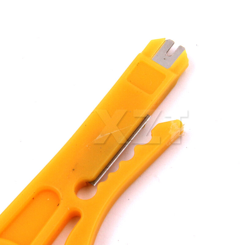1 pçs amarelo mini strippers cabo de rede alicate 9cm utp stp cabo cortador telefone fio stripper ferramenta rj45