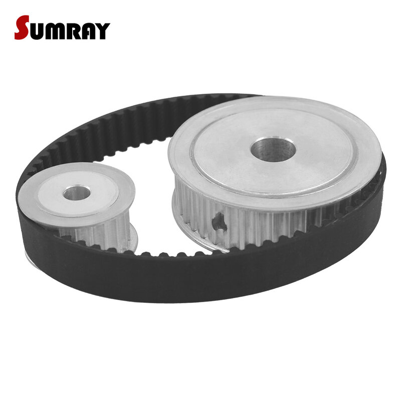 100mm Center Distance HTD5M Timing Pulley Belt Kit 5M 20T 40T Reduction 1:2 5M-355 Timing Belt Tooth Belt Pulley Set