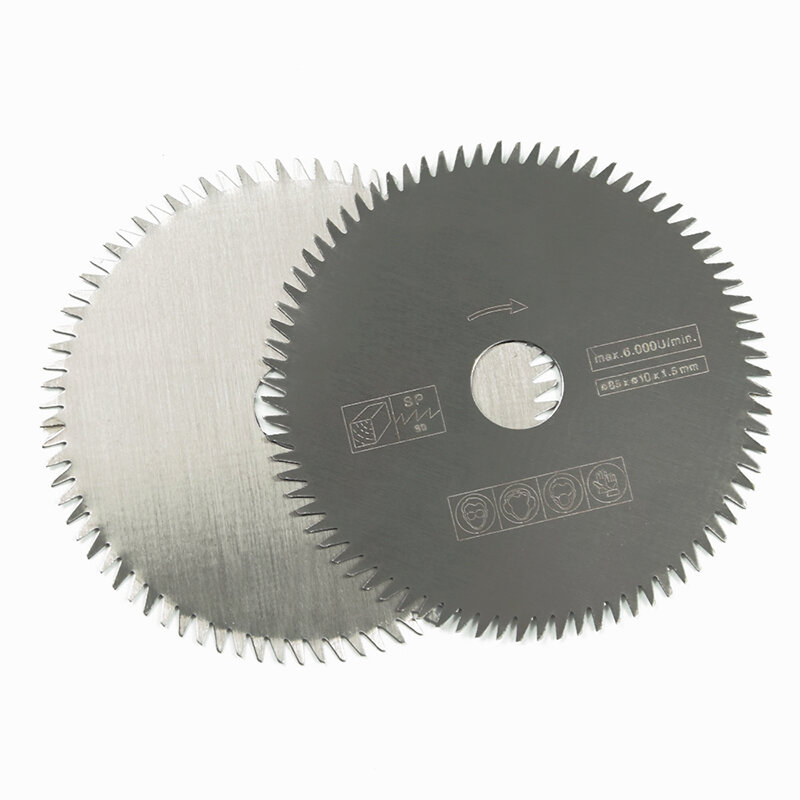 XCAN-Mini hoja de sierra Circular eléctrica HSS, accesorios de herramientas eléctricas, disco de corte de madera/Metal, 85mm de diámetro, 10/15mm, 80 dientes, 1 unidad