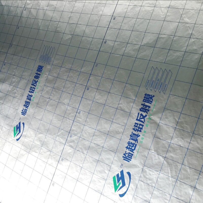 Película reflectante de ahorro de energía, Material térmico de aislamiento de papel de aluminio para sistema de calefacción de suelo, 100m, 2/lote