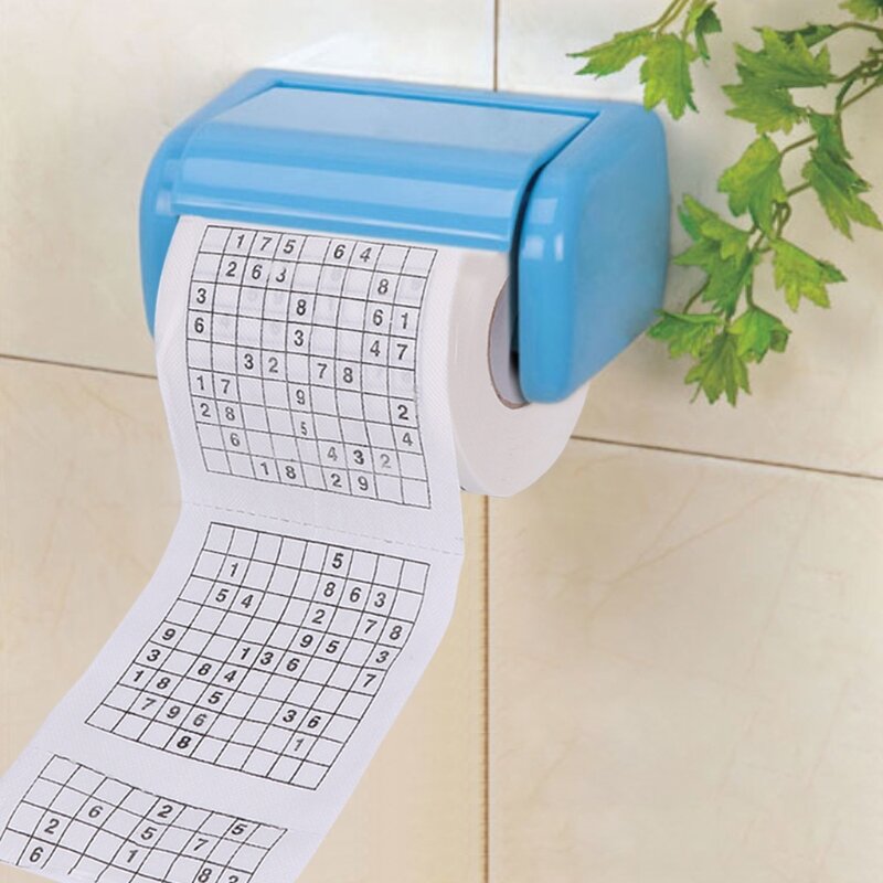 Rolo de papel higiênico e suaté impresso, durável, jogo de quebra-cabeça