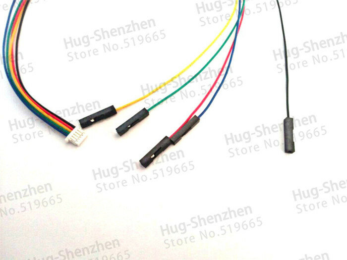 Cabo conector de 5 pinos, de alta qualidade e 50 fábricas, 1.0mm, shmm, 5 pinos, com cabo dupont de 1p, envio grátis