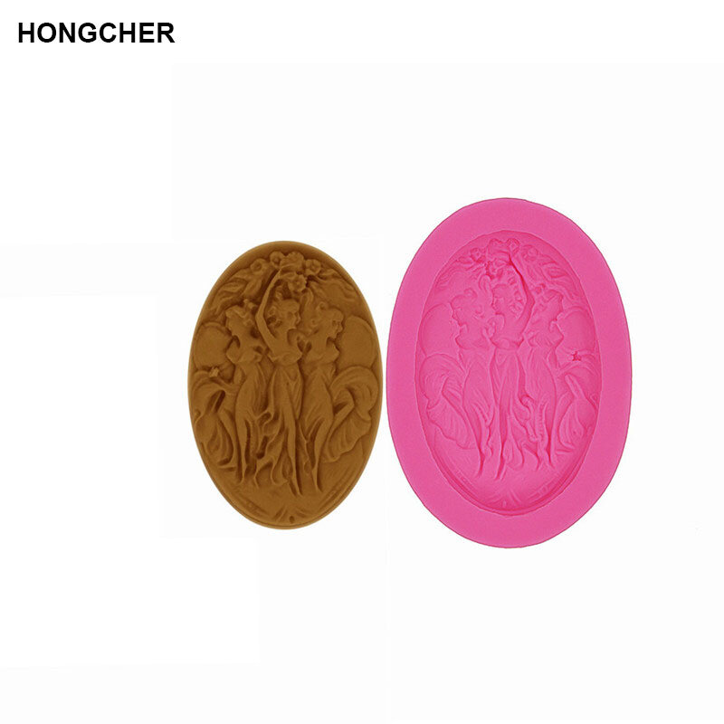 New Angel Fairy Fondant Cake Silicone Mould Chocolate Mould, Cake Dessert Decorating Mold, Kitchen Baking Gadget, Cookie Mousse