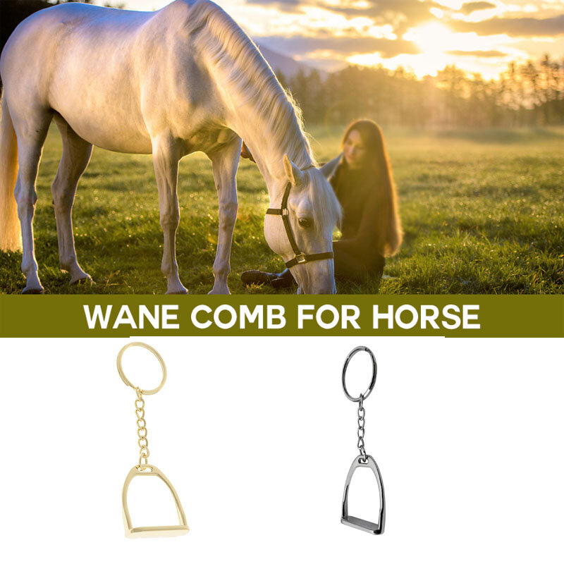Porte-clés étrier poney cheval, ornement de face, sac à main professionnel, équipement, extérieur, accessoires d'équitation