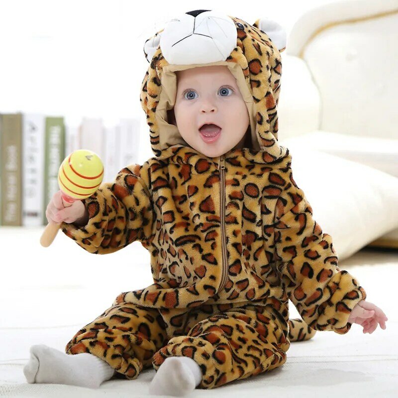 Pyjamas à capuche pour bébés filles | Barboteuse, vêtements de mode hiver, vêtements à capuche, pour bébés Panda, roupa de bebe livraison directe