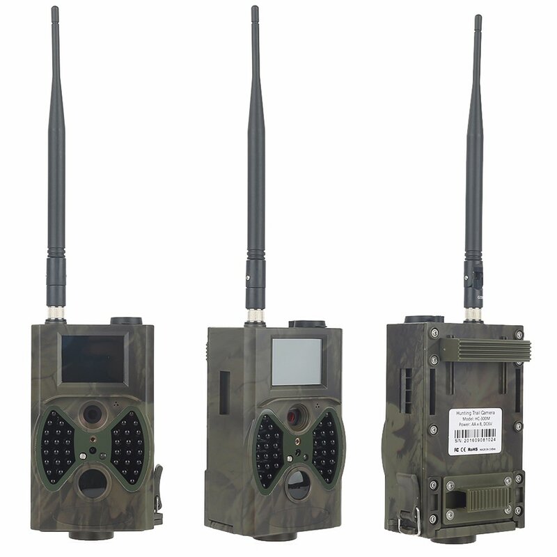 Cámara de rastreo para caza, videocámara inalámbrica de 16MP, 1080P, trampas para fotos, HC300M, salvaje, 2G, MMS, GSM, SMTP