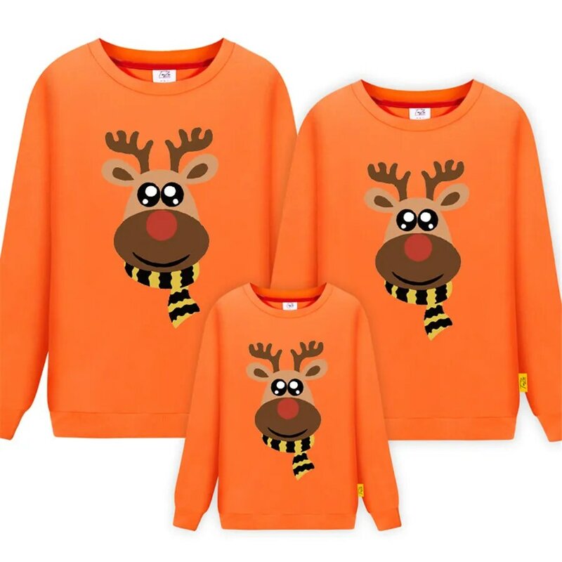 Family Look for Dad Mom and ME 2019 Father Mother Daughter Son Christmas New Year Cotton Sweater Outfits Family Matching Clothes