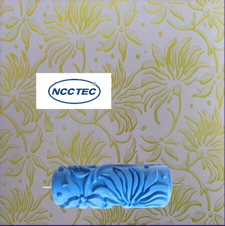 5'' NCCTEC Print roller decorative pattern FREE shipping 125mm liquid paint wallpaper mould diatom ooze embossed roller tools