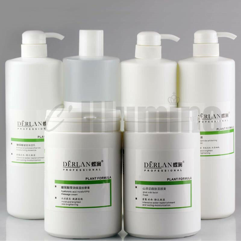 Conjunto de produtos de cuidados com a pele do salão de beleza ácido hialurónico hidratante essência creme emulsão