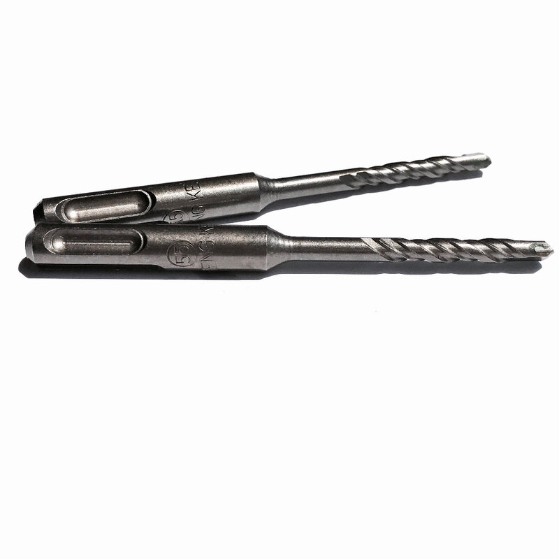 Free Shipping 2PCS 3-10 Diameter 85-110mm Length TCT Tip SDS Plus Round Shank 4 Hollow Hammer Drill Bits For Home Masonry Work